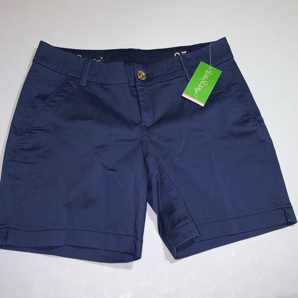 Lilly Pulitzer NWT 7" Jayne Shorts True Navy $74 Size 0 - Picture 12 of 13